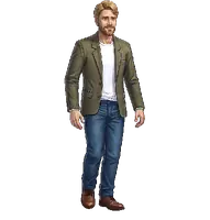 Animated George character walk cycle