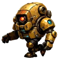 Animated sentinel walk cycle